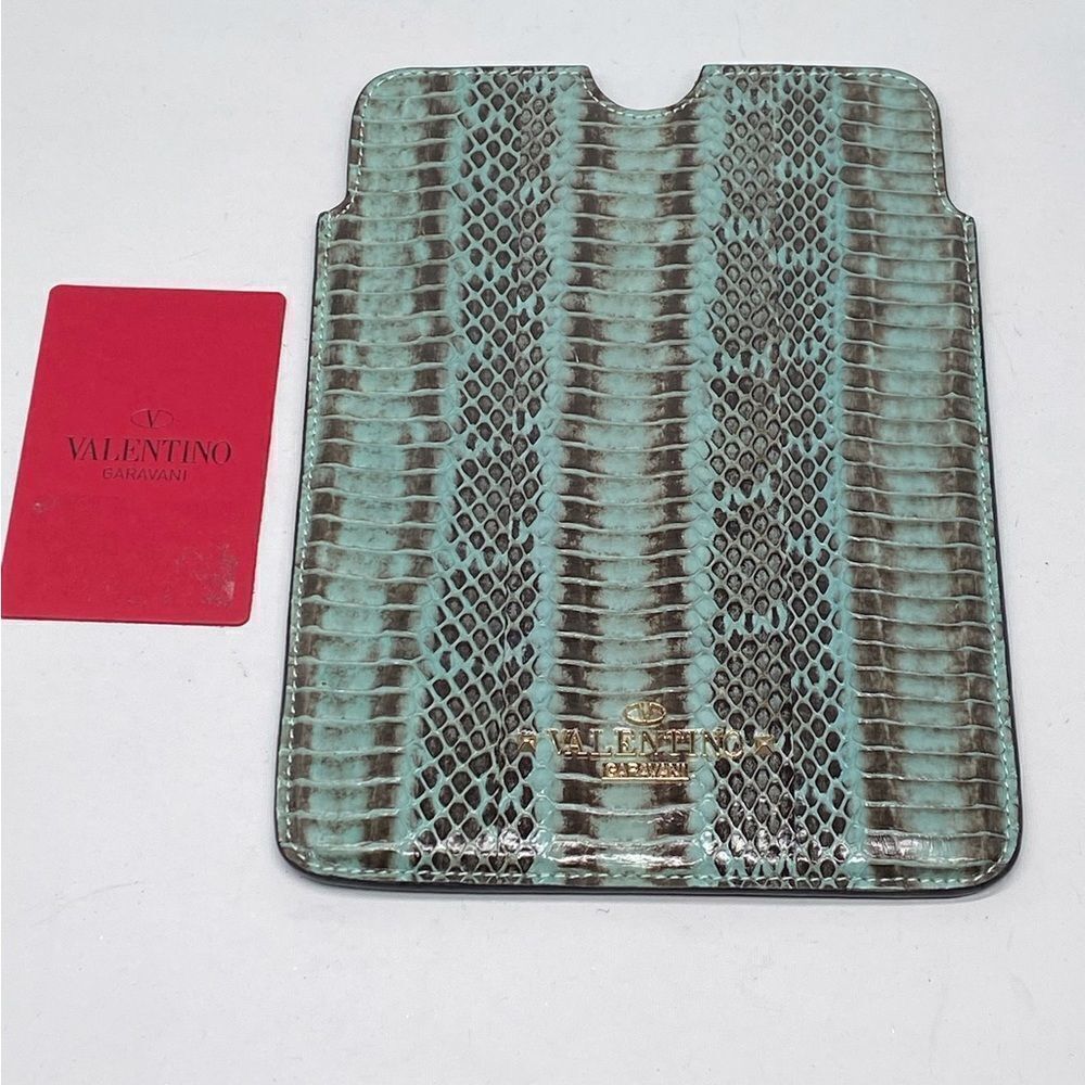 Valentino Garavani Snake Embossed Leather iPad Mini Case